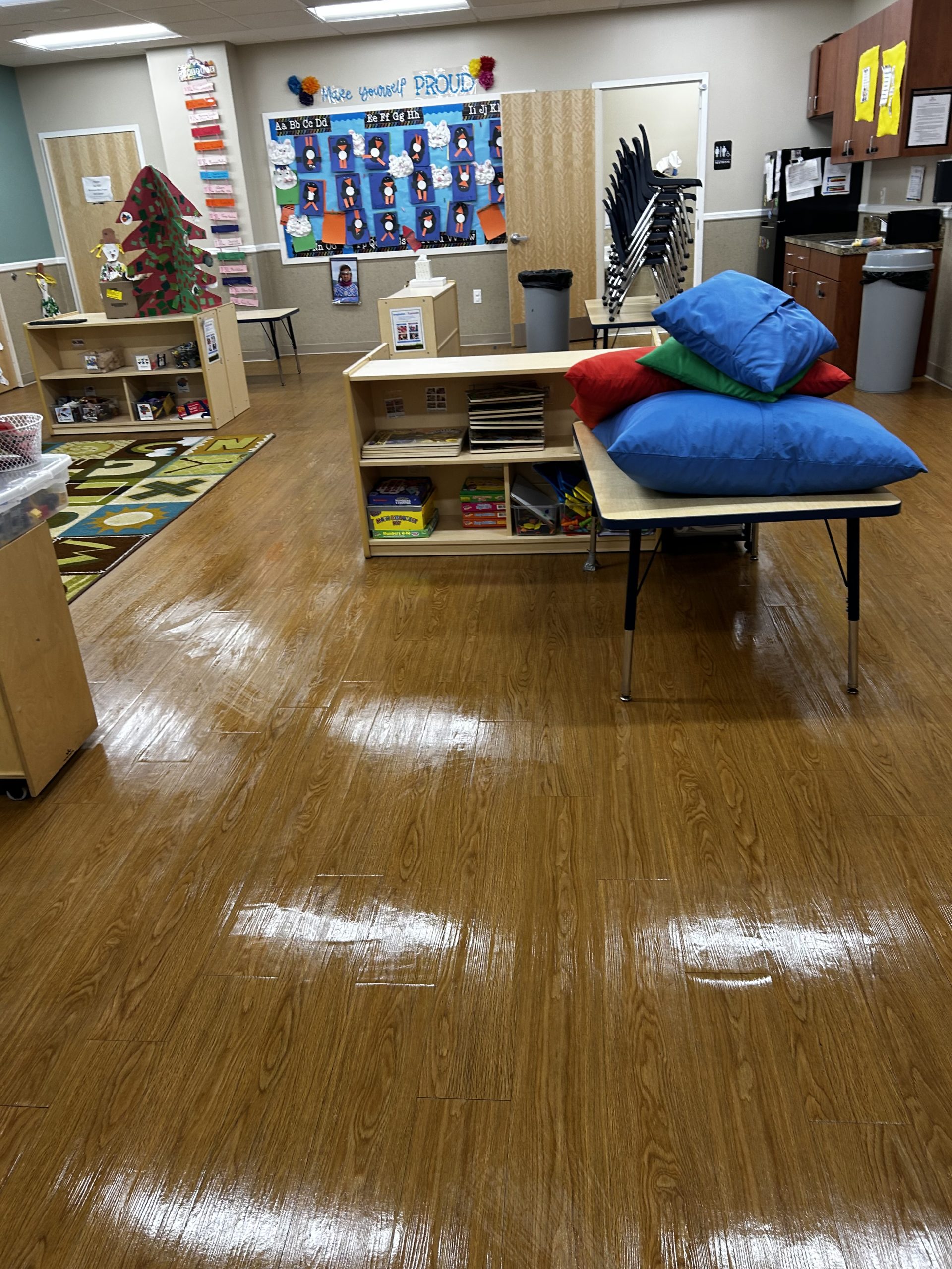 Carpet extraction in a learning center
