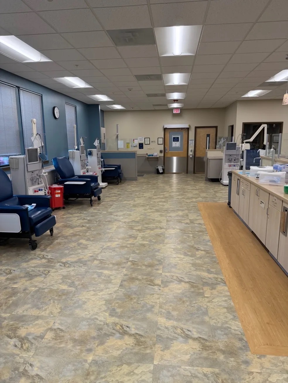 Clean dialysis treatment area